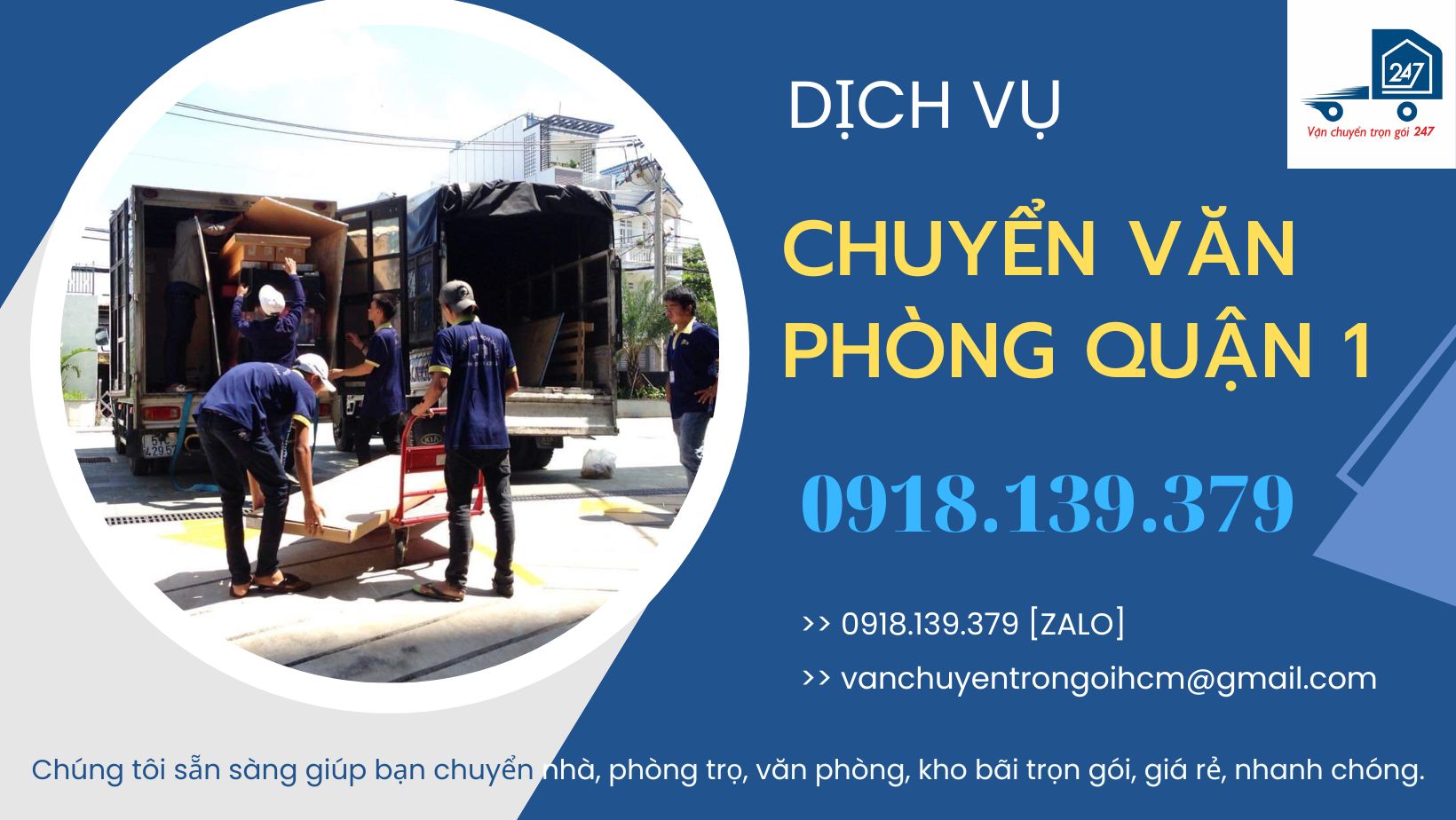 dịch vụ chuyển văn phòng trọn gói Quận 1