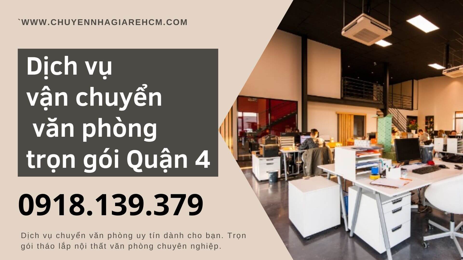dịch vụ chuyển văn phòng trọn gói quận 4